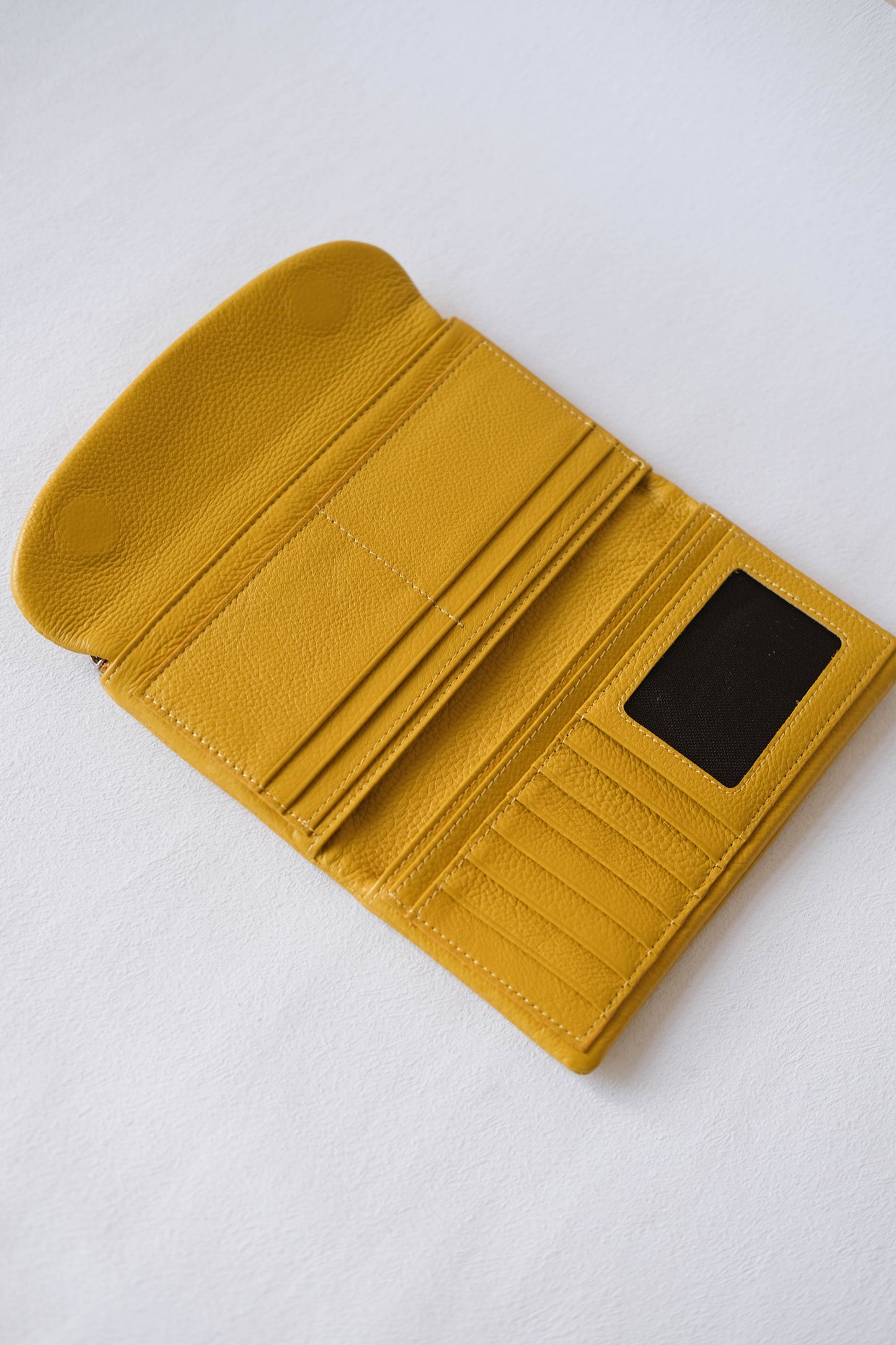 Aurora Classic Long Wallet - Yellow