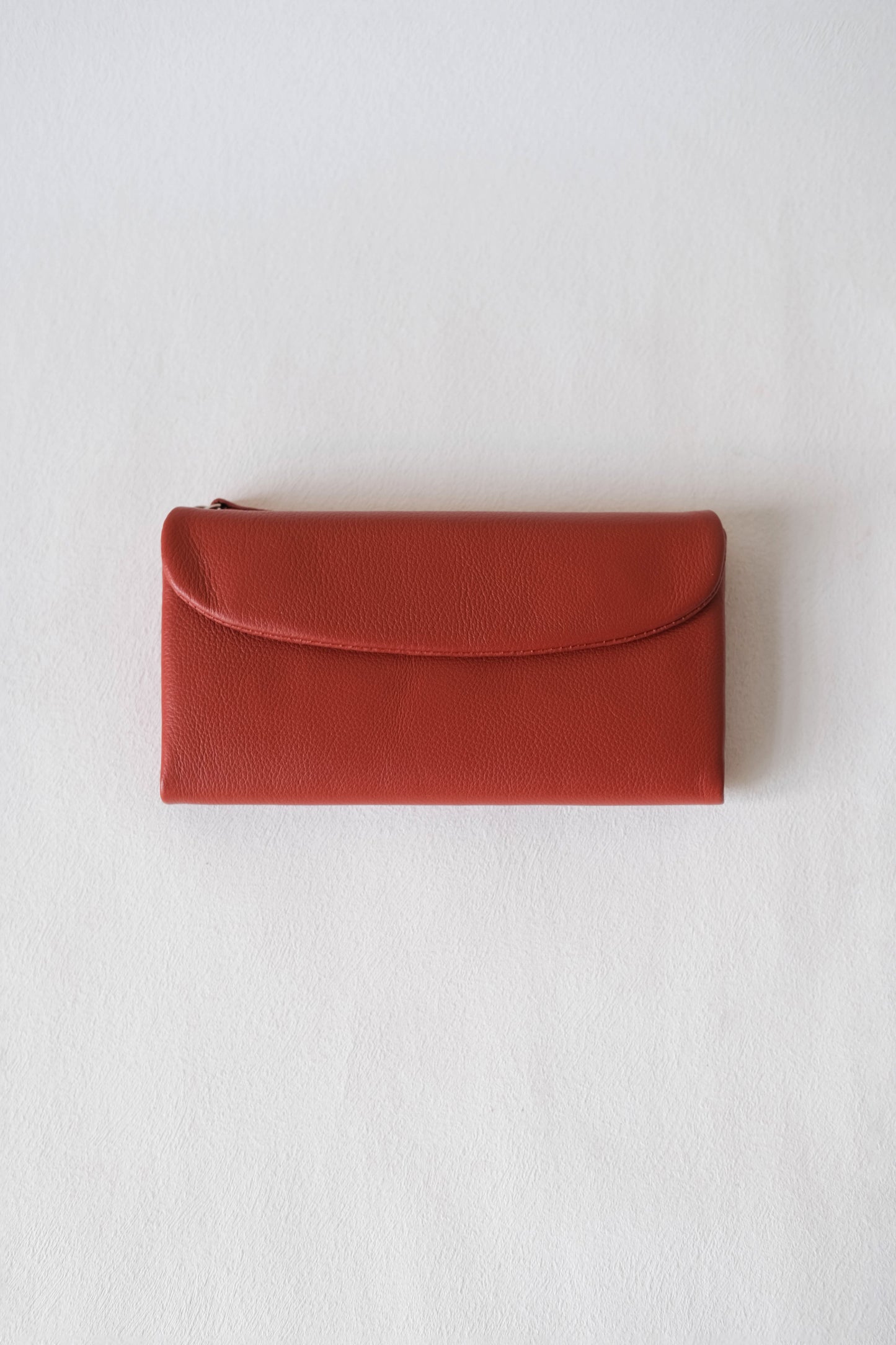 Aurora Classic Long Wallet - Brick Red