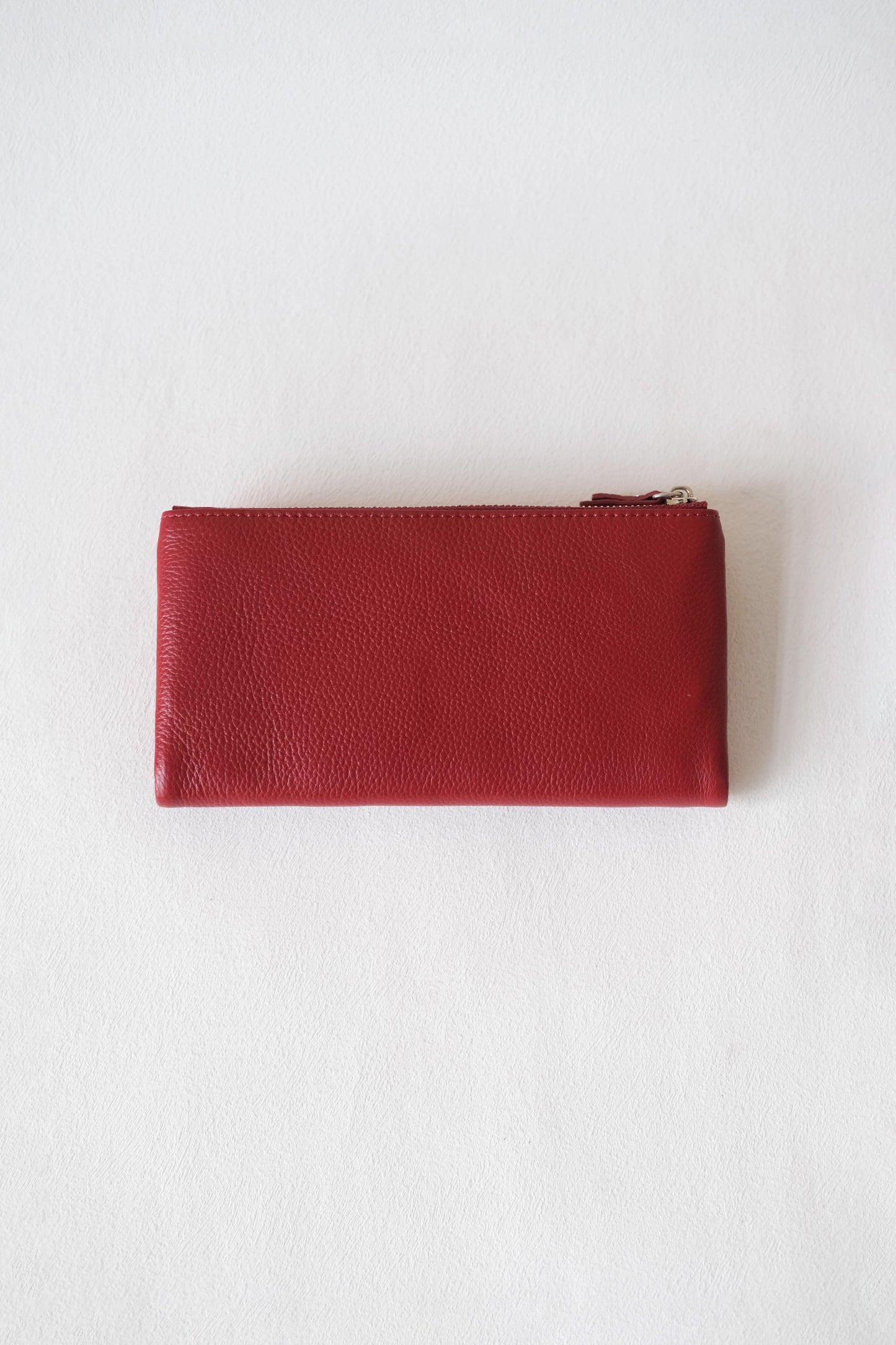 Aurora Classic Long Wallet - Dark Red