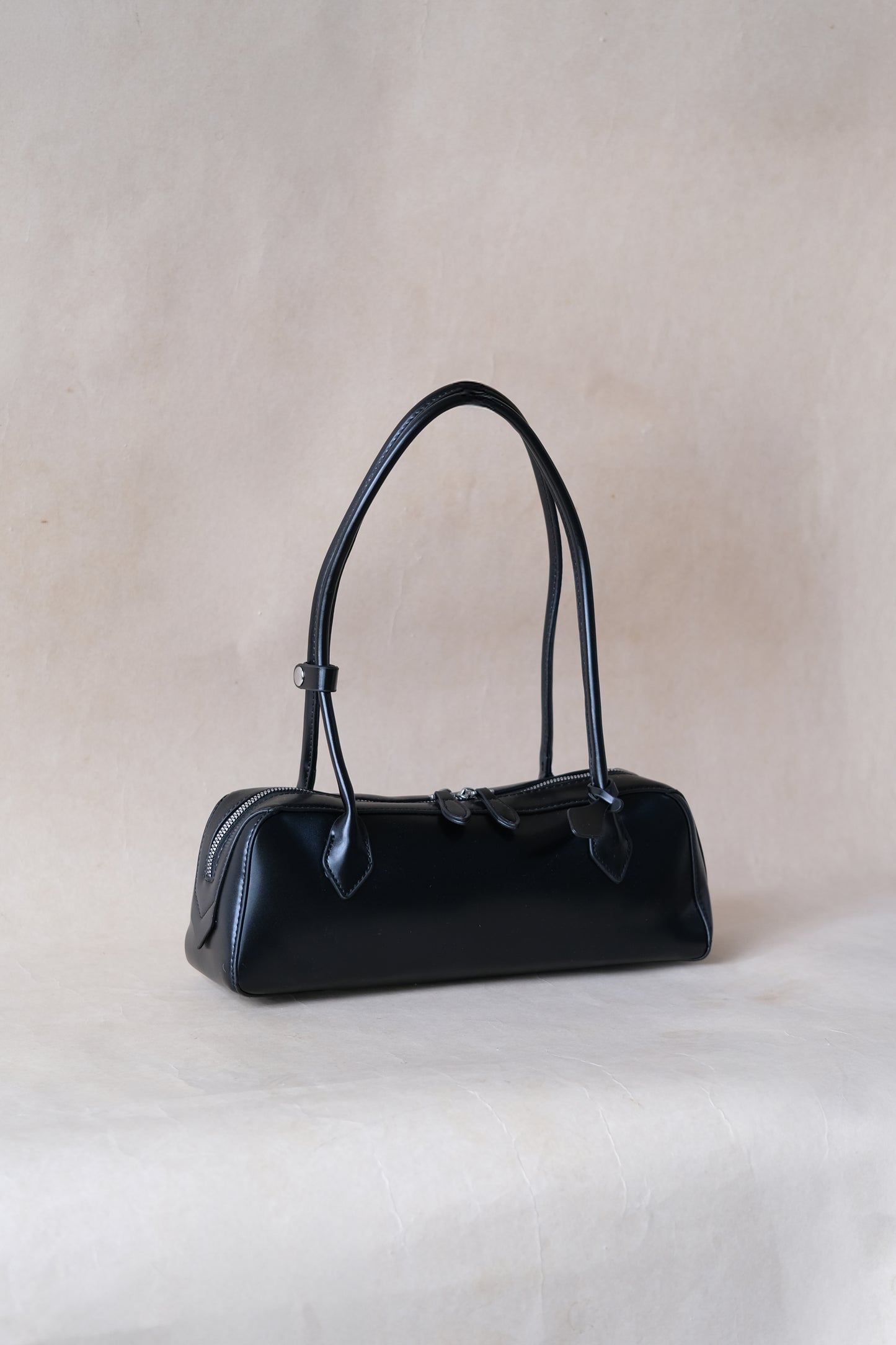 Clémence Shoulder Baguette - Classic Black