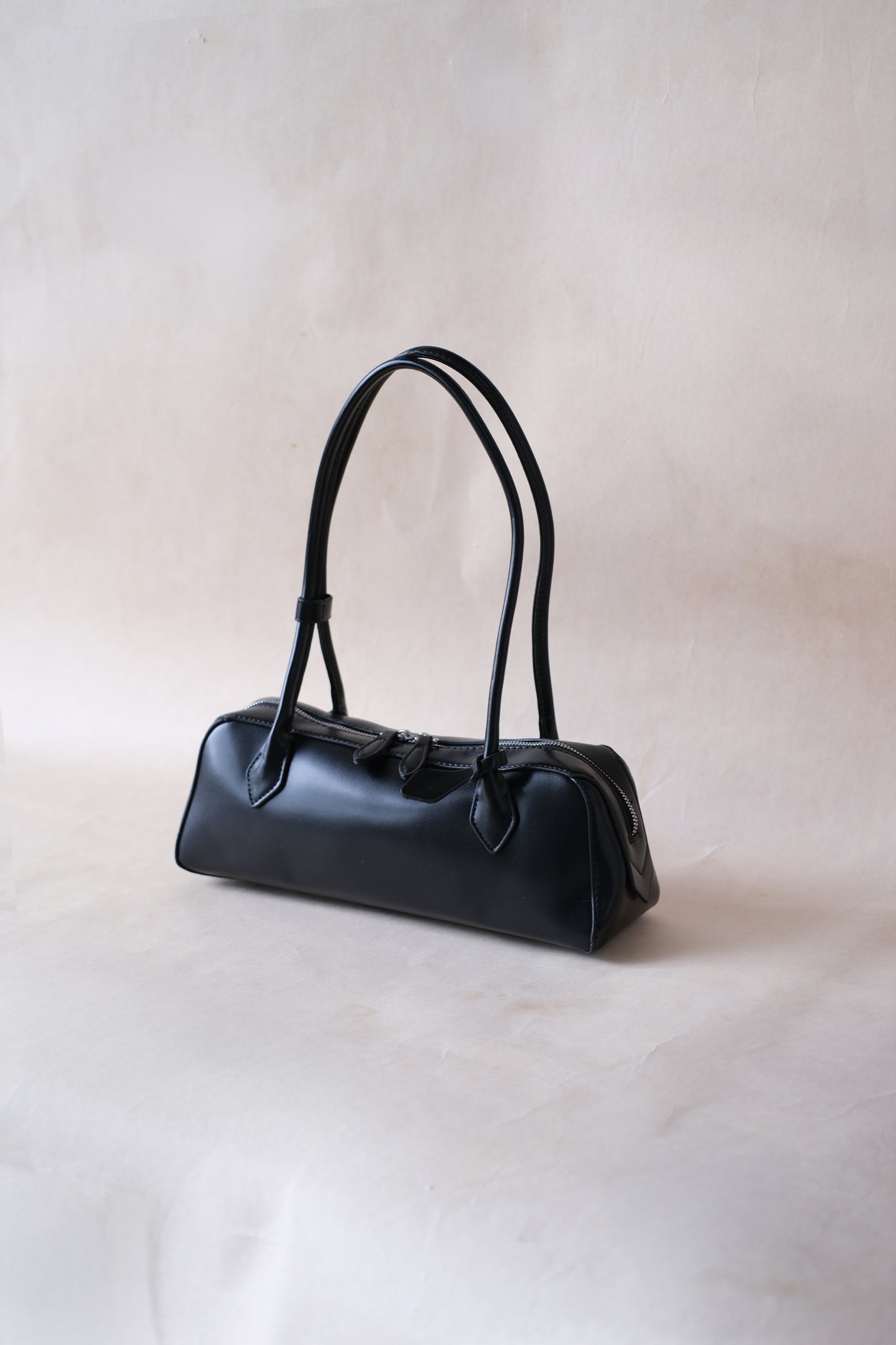 Clémence Shoulder Baguette - Classic Black