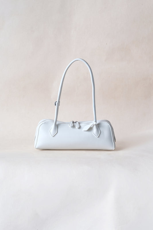 Clémence Shoulder Baguette - White