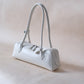 Clémence Shoulder Baguette - White
