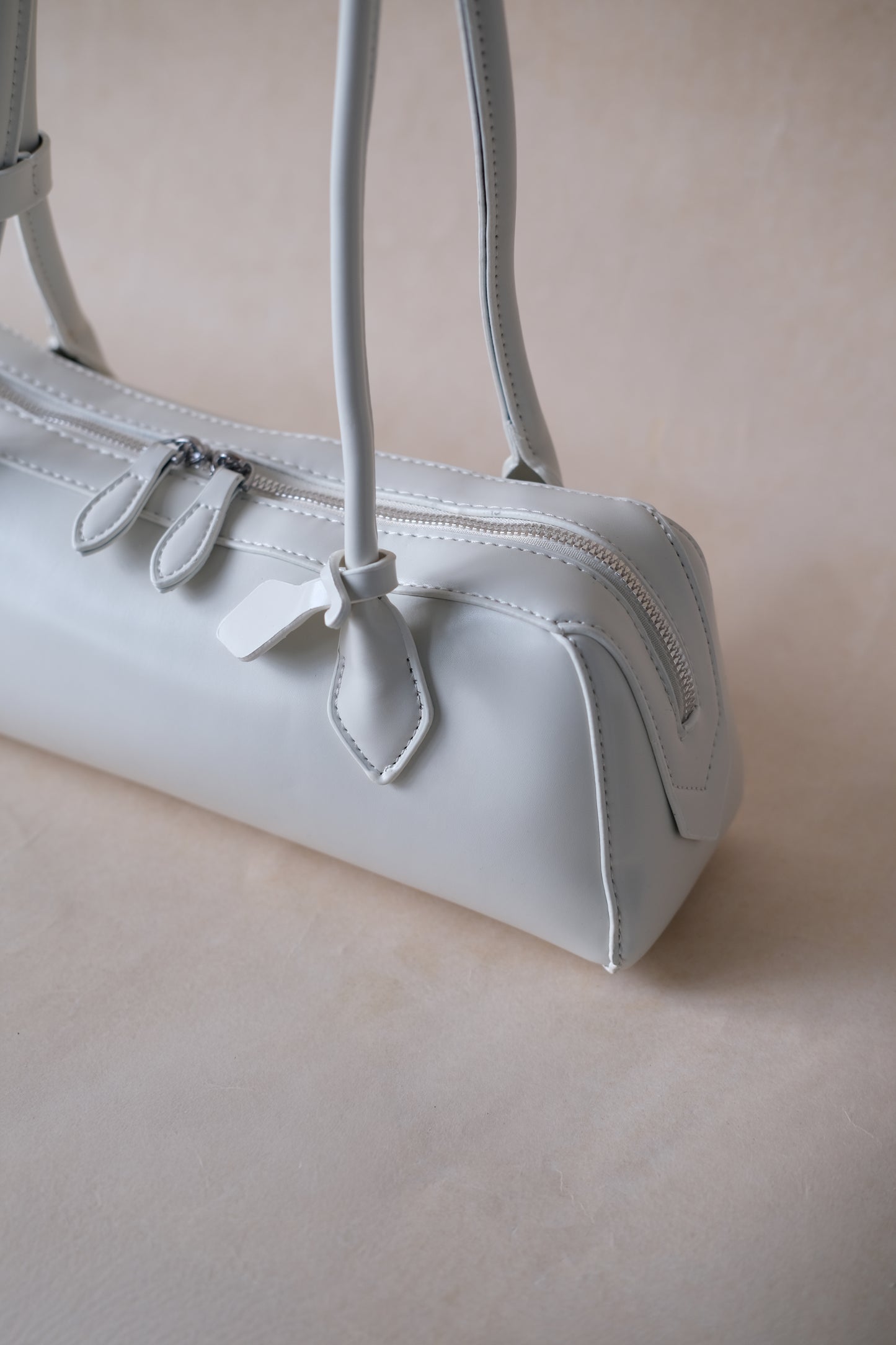 Clémence Shoulder Baguette - White