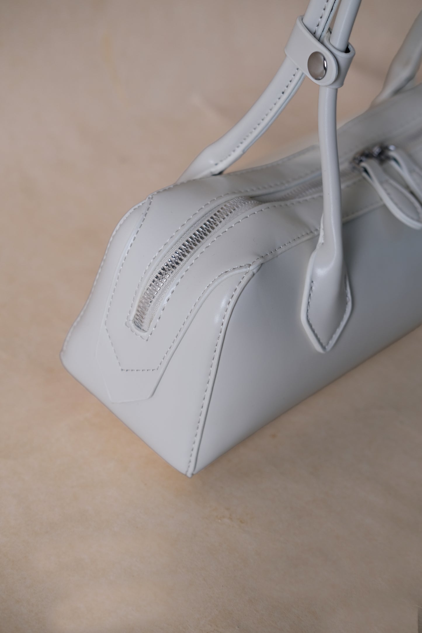 Clémence Shoulder Baguette - White