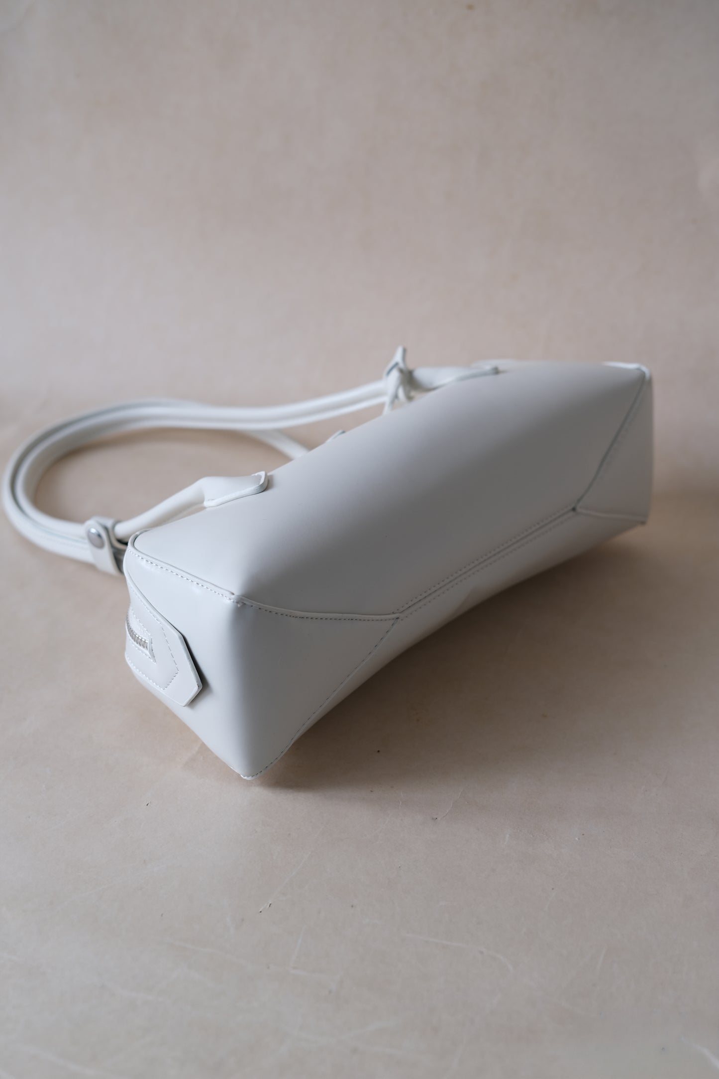 Clémence Shoulder Baguette - White
