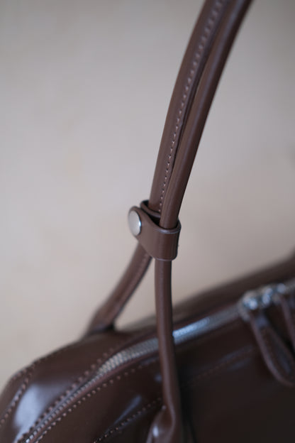 Clémence Shoulder Baguette - Coffee