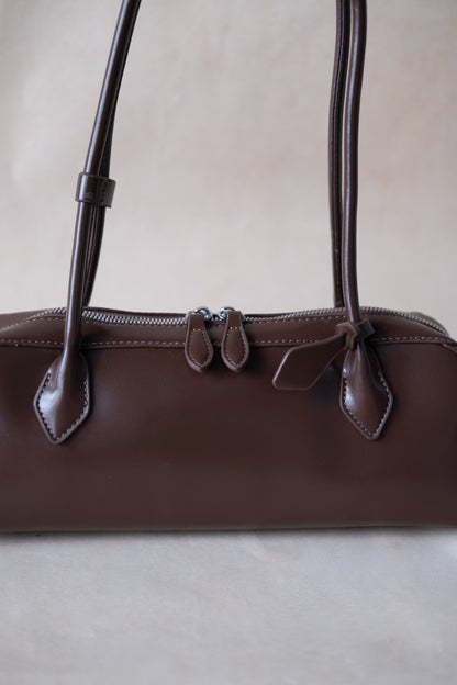 Clémence Shoulder Baguette - Coffee