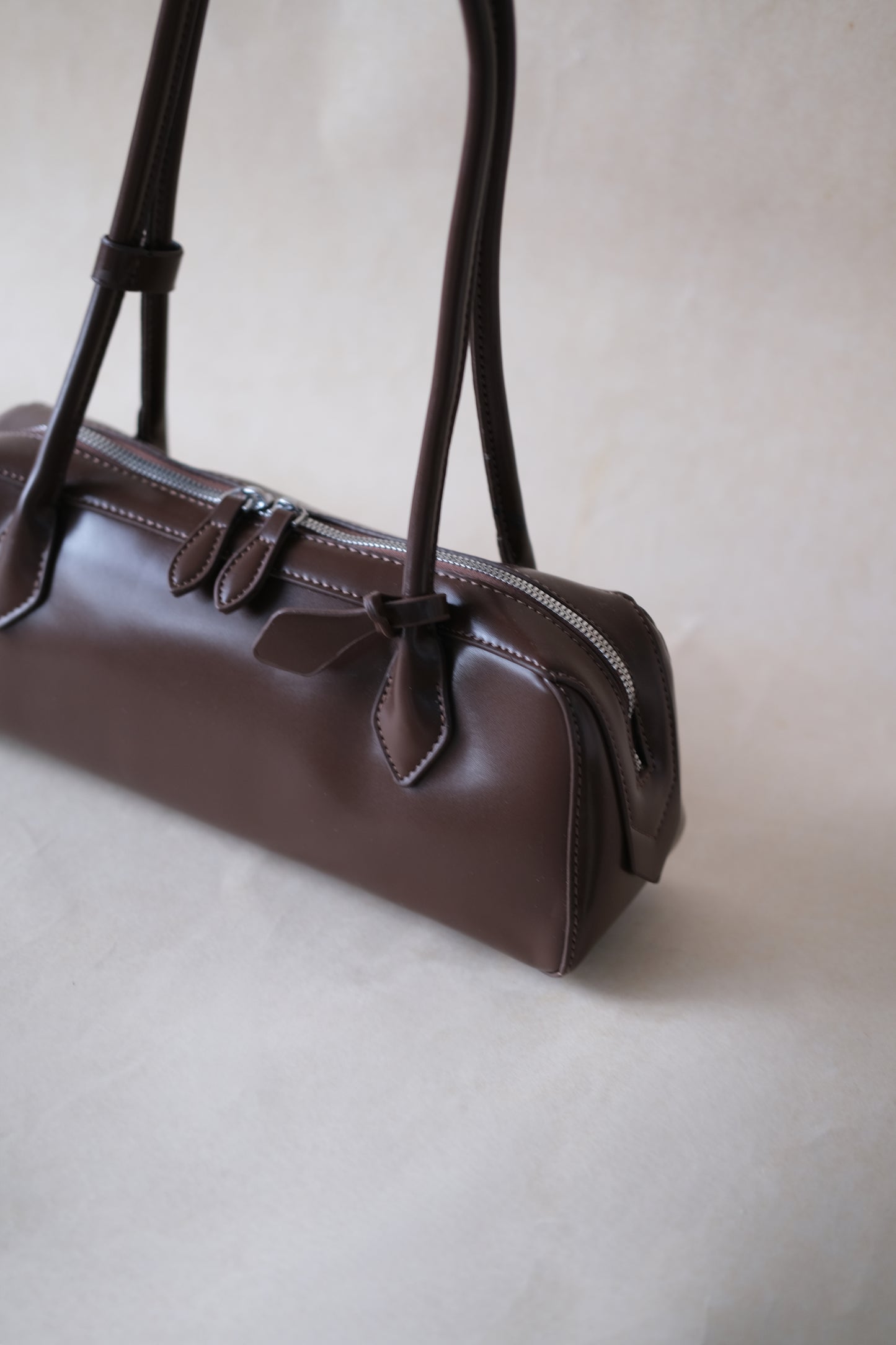 Clémence Shoulder Baguette - Coffee