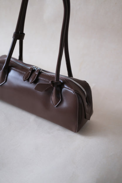 Clémence Shoulder Baguette - Coffee