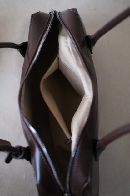 Clémence Shoulder Baguette - Coffee