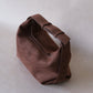 French Retro Matte Lunch Box Bag - Brown