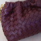 Artisan Signature Cloud Bag - Shinny Wine Red