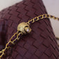 Artisan Signature Cloud Bag - Shinny Wine Red