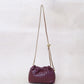 Artisan Signature Cloud Bag - Shinny Wine Red
