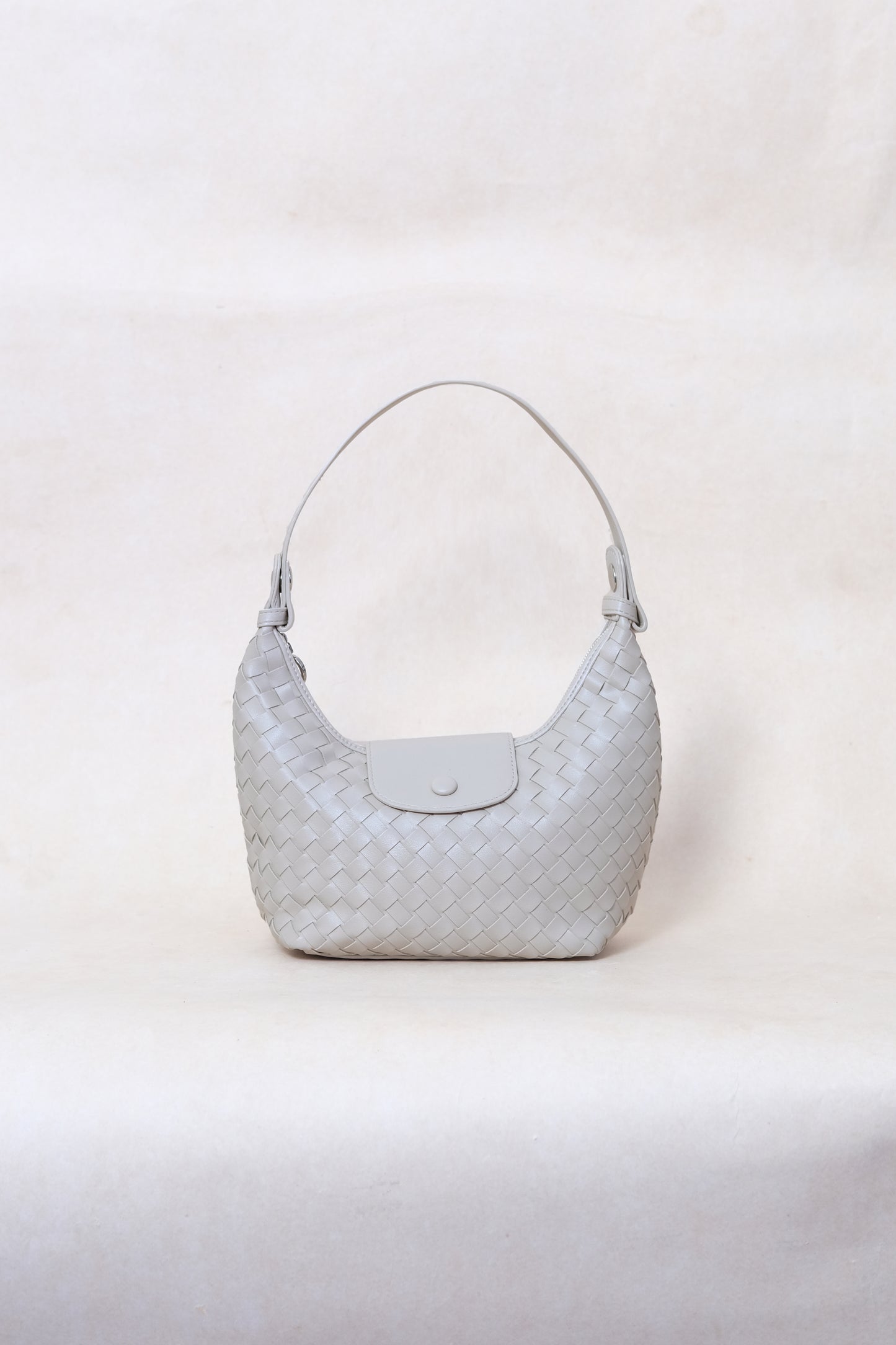 Artisan Aurelia Crescent Bag - White Sand