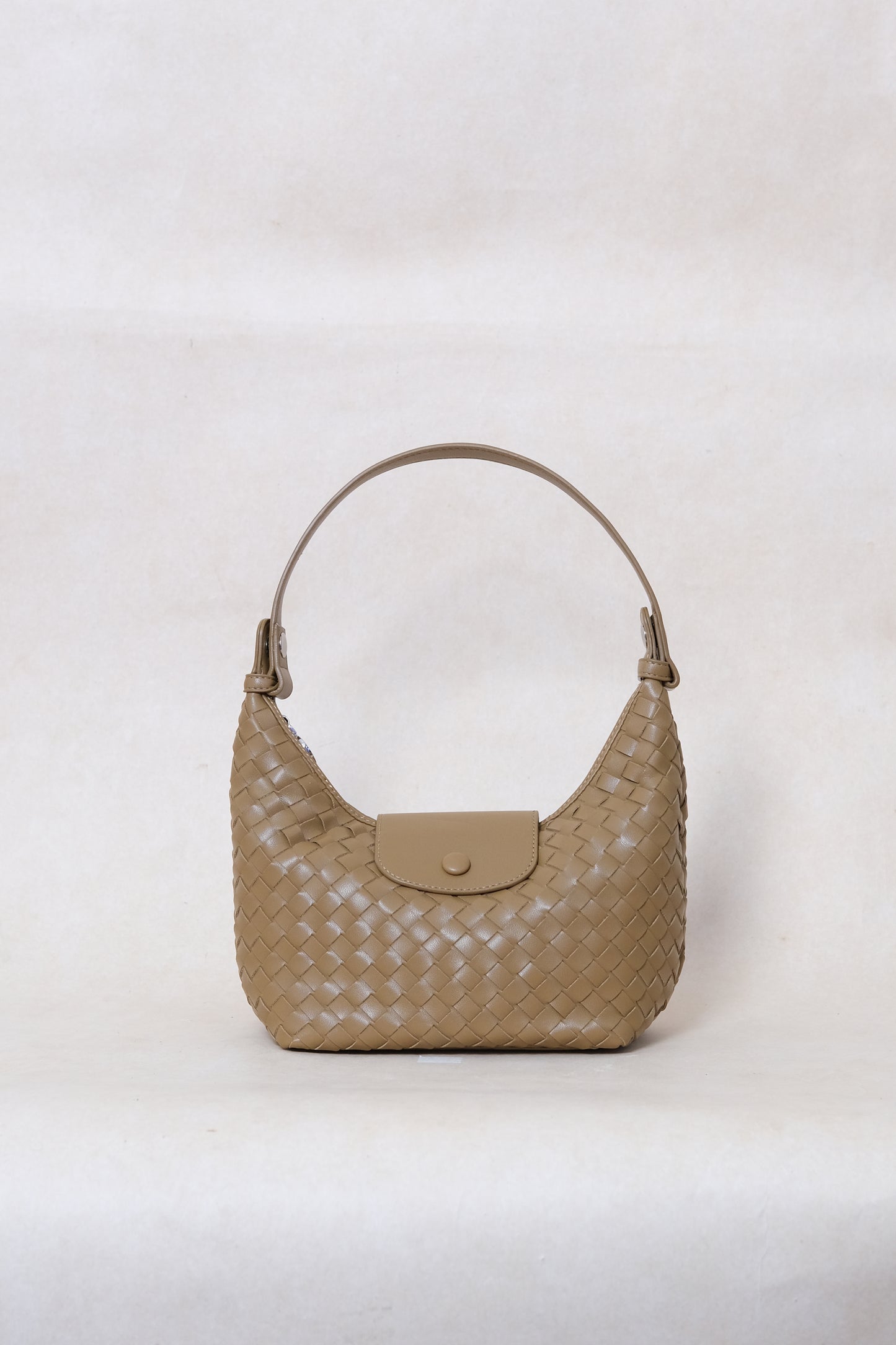 Artisan Aurelia Crescent Bag - Khaki