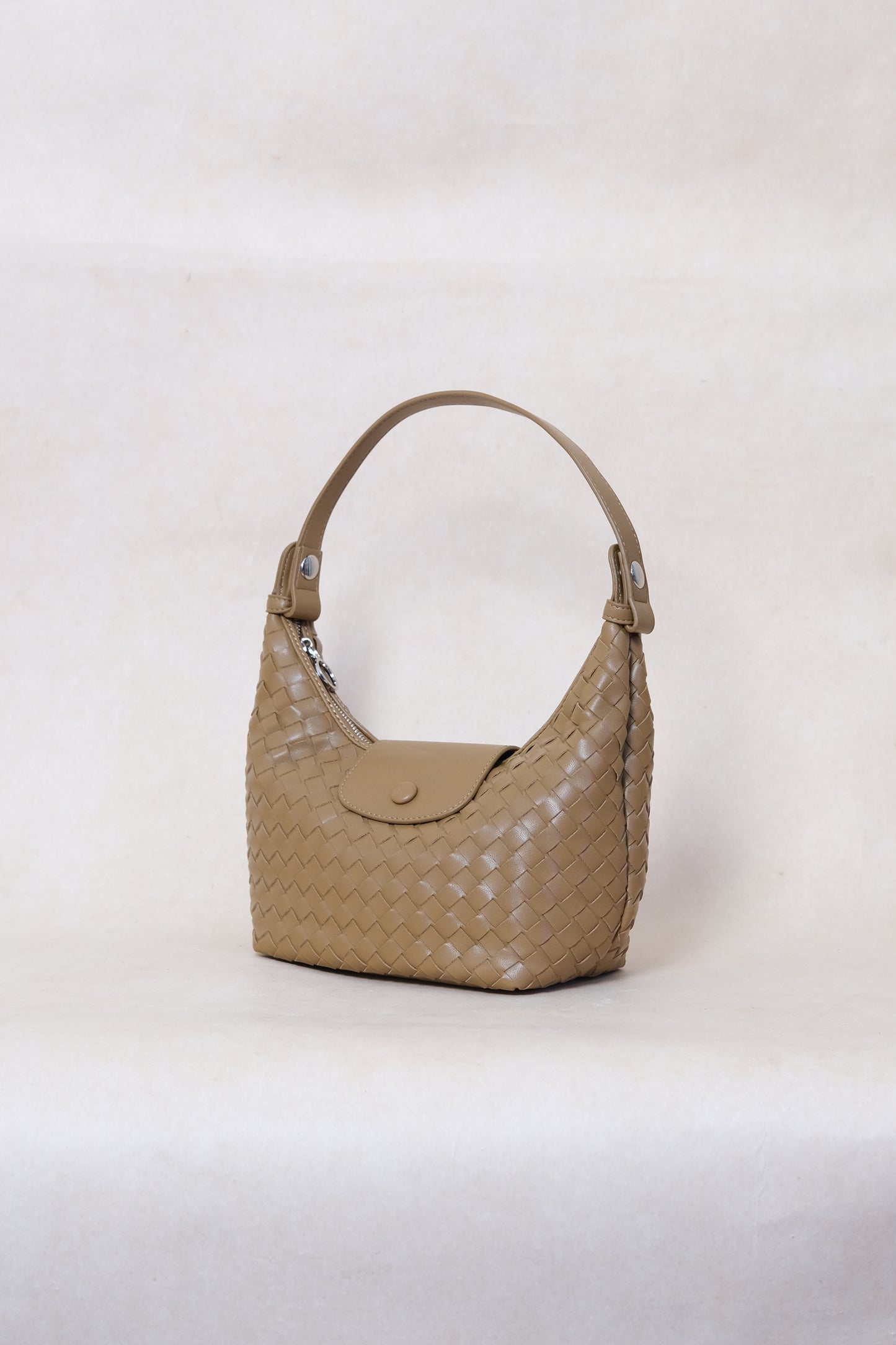Artisan Aurelia Crescent Bag - Khaki