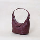 Artisan Aurelia Crescent Bag - Shinny Wine Red