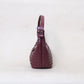 Artisan Aurelia Crescent Bag - Shinny Wine Red