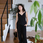Casual Wide-leg Pants in Classic Black With Pocket