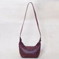 Artisan Aurelia Crescent Bag - Shinny Wine Red