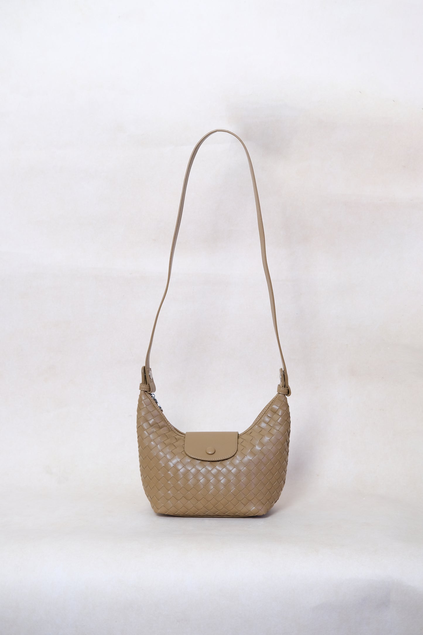 Artisan Aurelia Crescent Bag - Khaki
