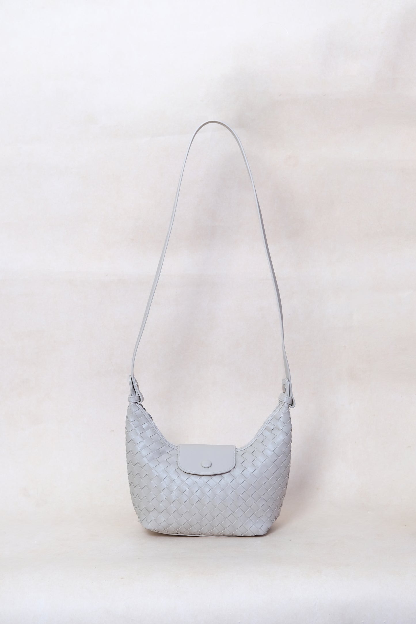 Artisan Aurelia Crescent Bag - White Sand