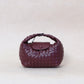 Artisan Aurelia Crescent Bag - Shinny Wine Red