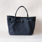 Élan Belted Canvas Tote - Black