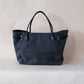 Élan Belted Canvas Tote - Black