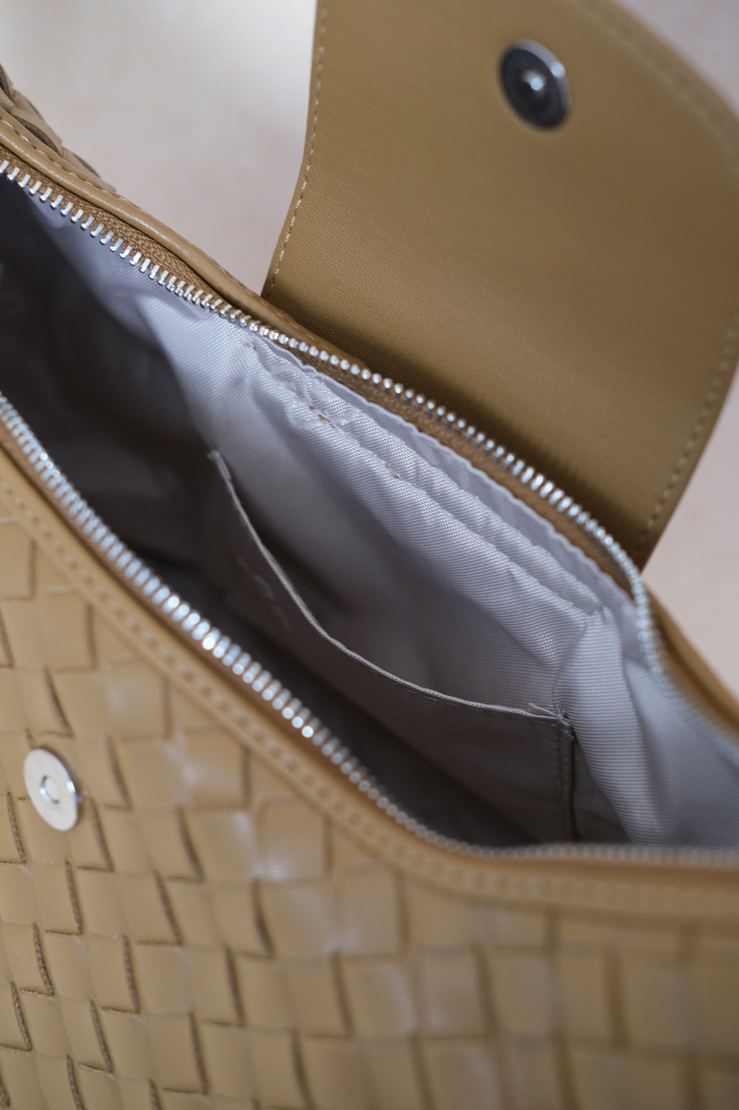 Artisan Aurelia Crescent Bag - Khaki