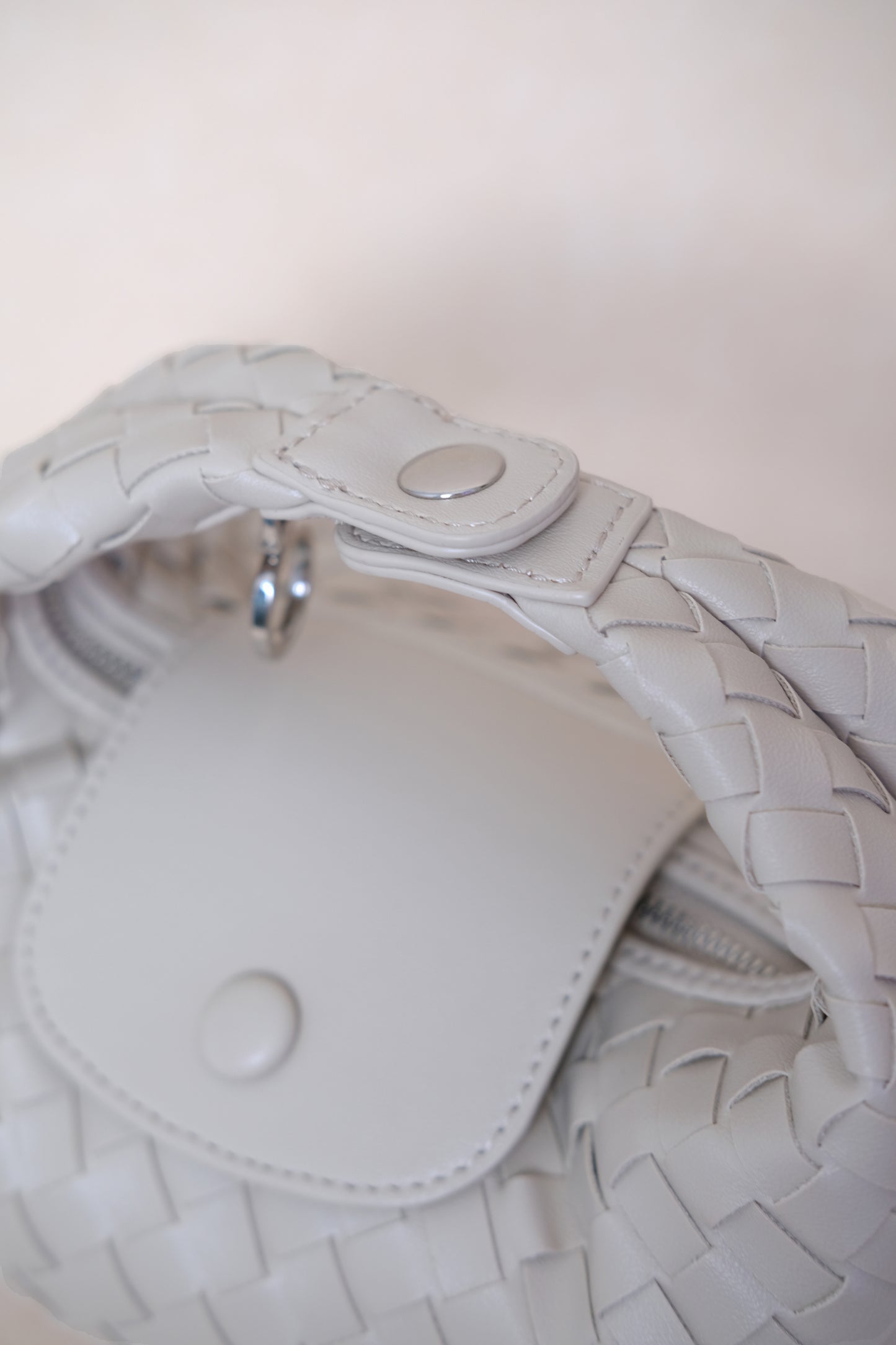 Artisan Aurelia Crescent Bag - White Sand