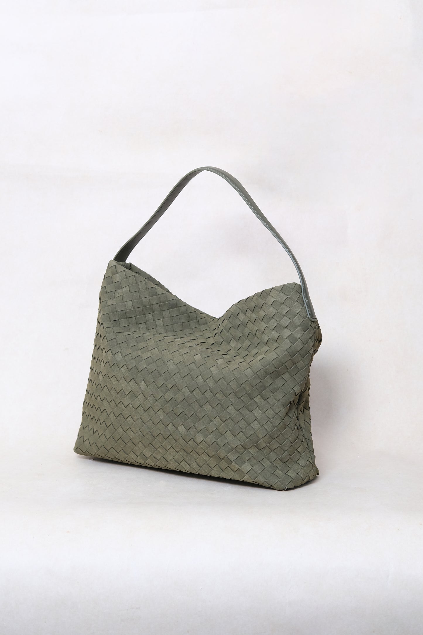 Artisan Soft Texture Tote - Olive Green