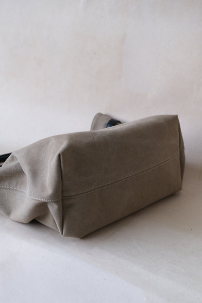 Élan Belted Canvas Tote - Khaki
