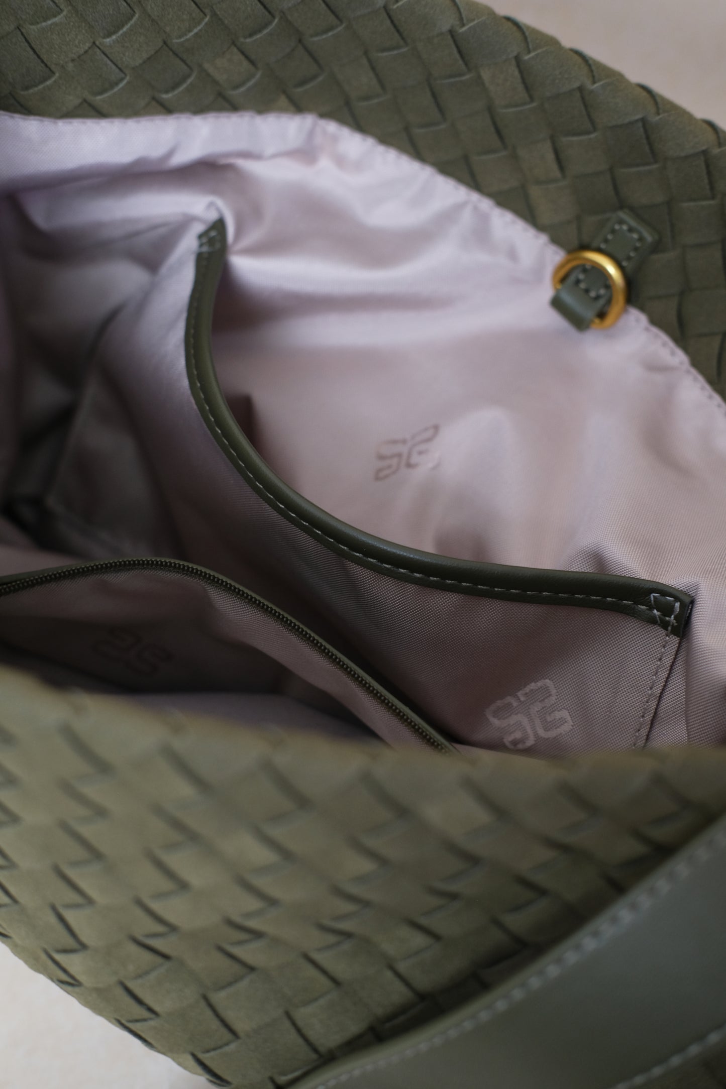 Artisan Soft Texture Tote - Olive Green