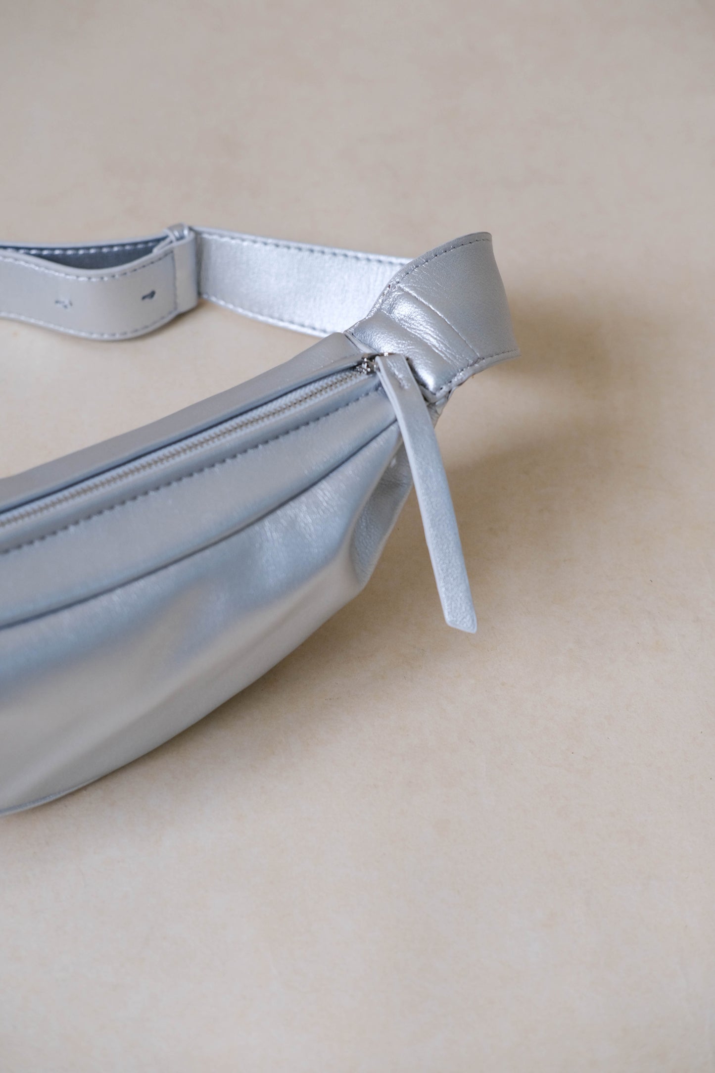 Mini Pillow Bag In Silver