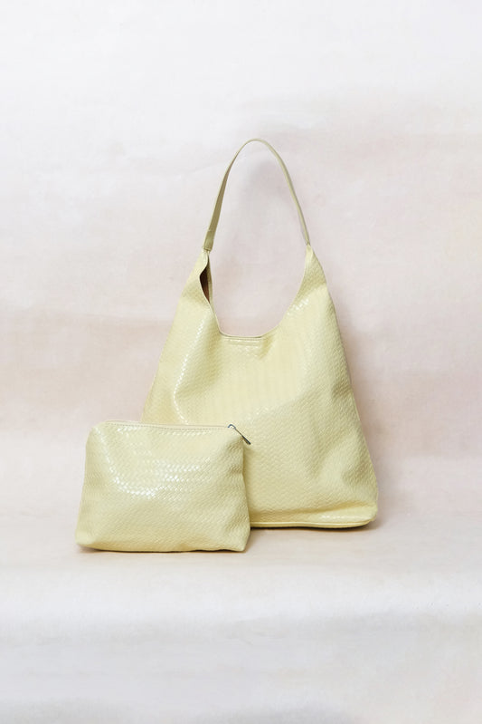 The Pure Elegance Tote - Light Yellow