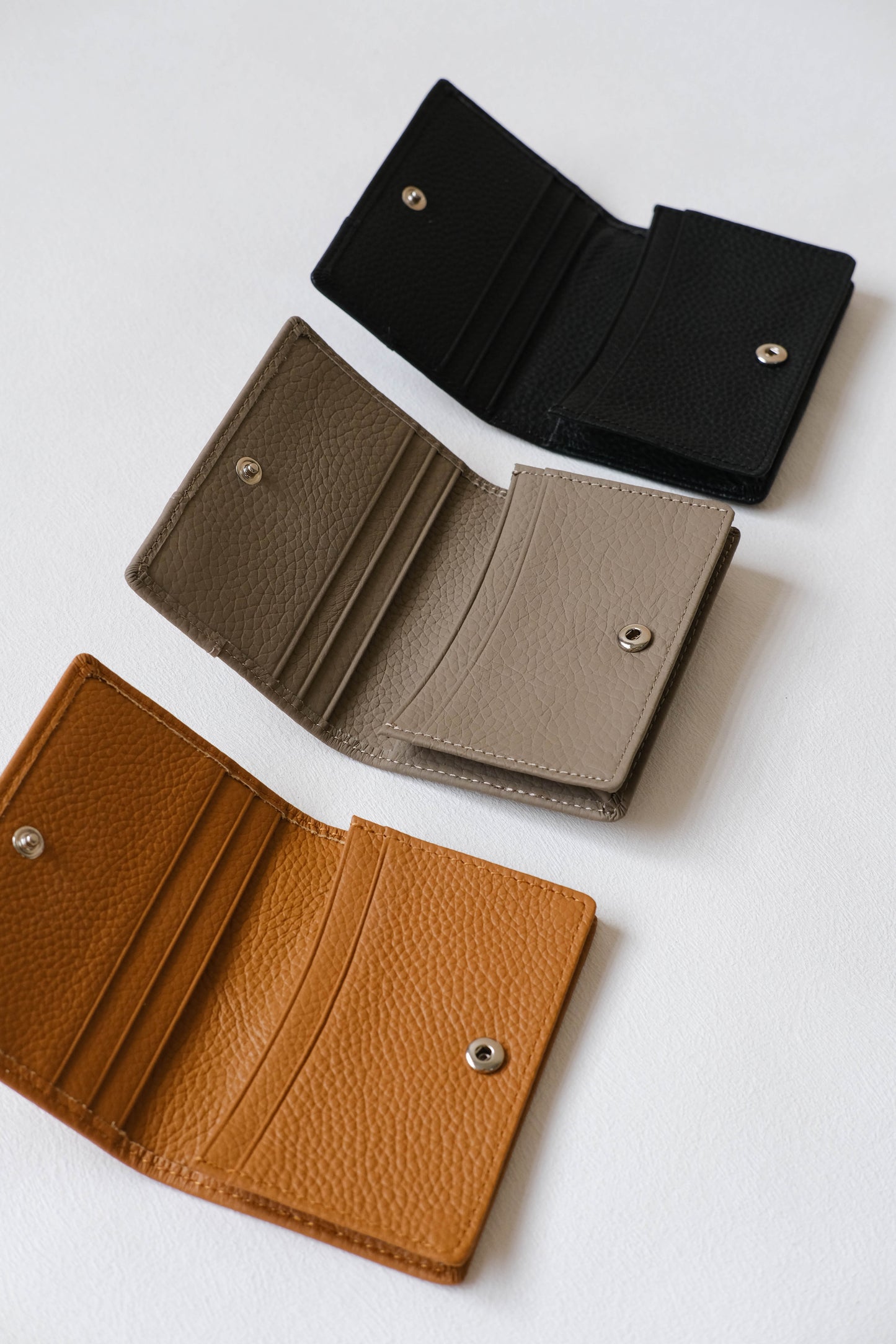 Genuine Leather Multifunctional Card Holder In Coffee