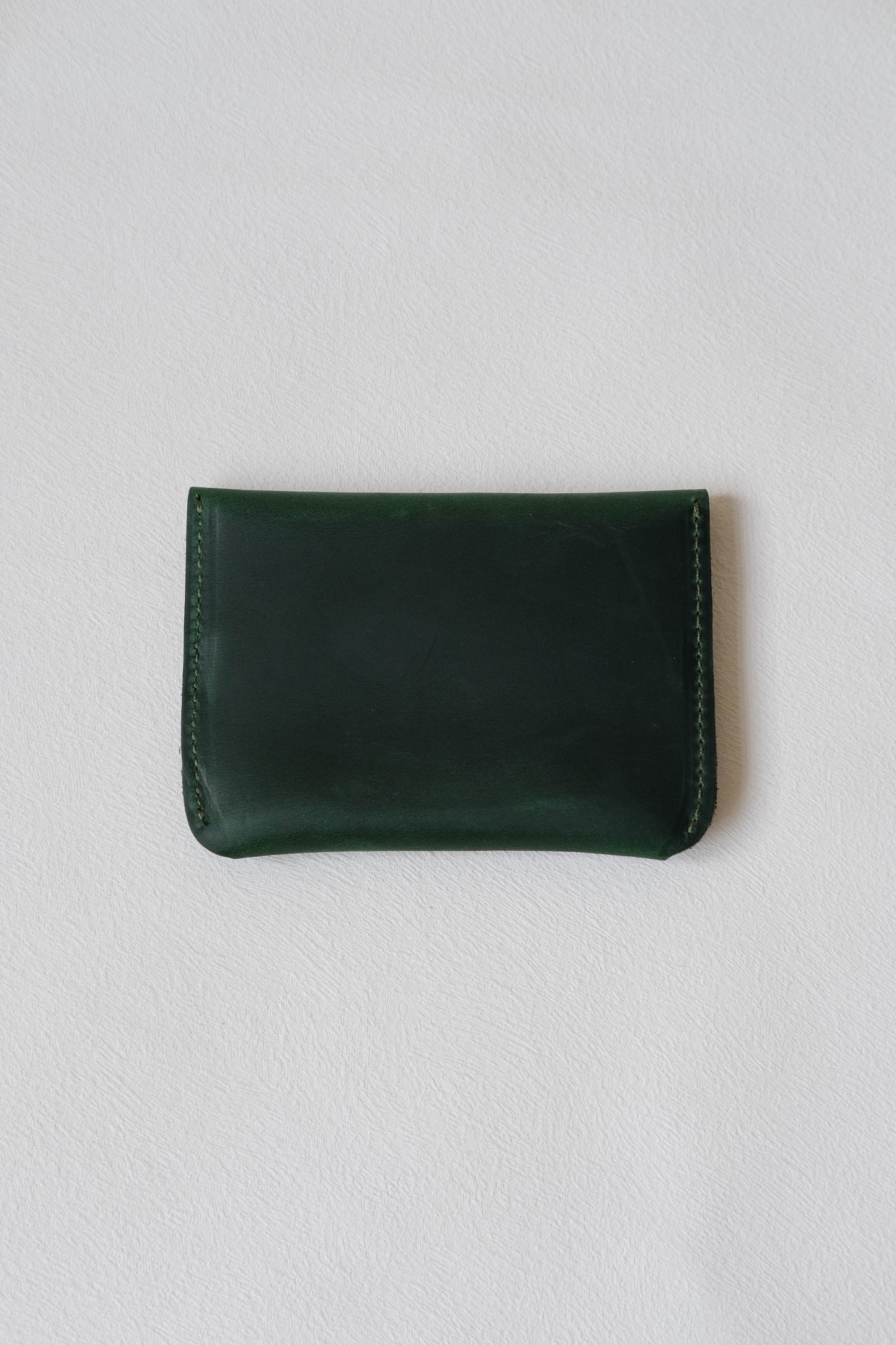 Handmade Genuine Leather Wallet In Dark Green