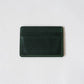 Handmade First Layer Cowhide Card Holder In Dark Green