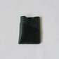 Handmade Cowhide Card Clip In Dark Green