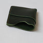 Handmade Cowhide Card Clip In Dark Green