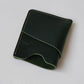 Handmade Cowhide Card Clip In Dark Green