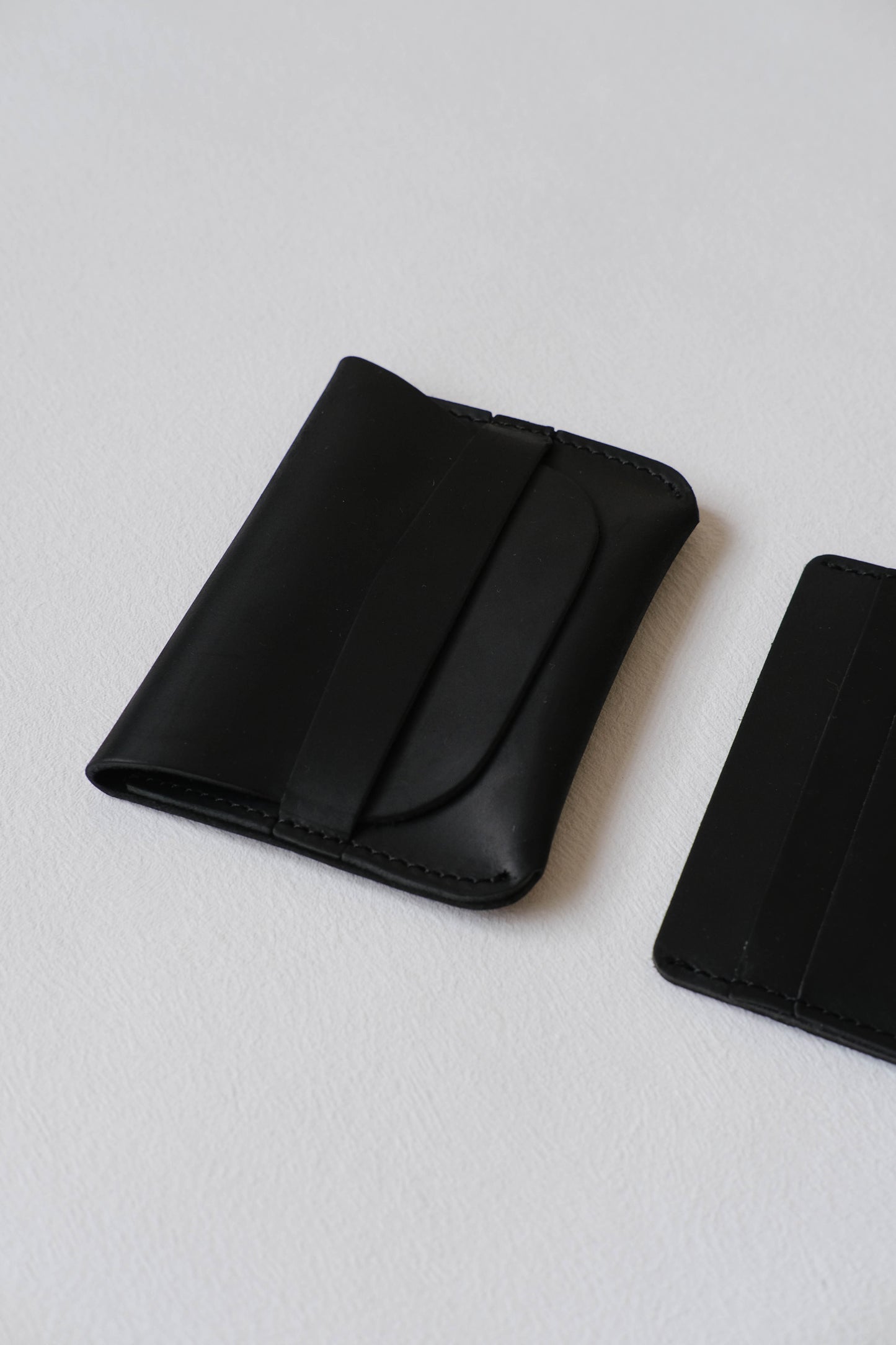 Handmade Genuine Leather Wallet In Classic Black