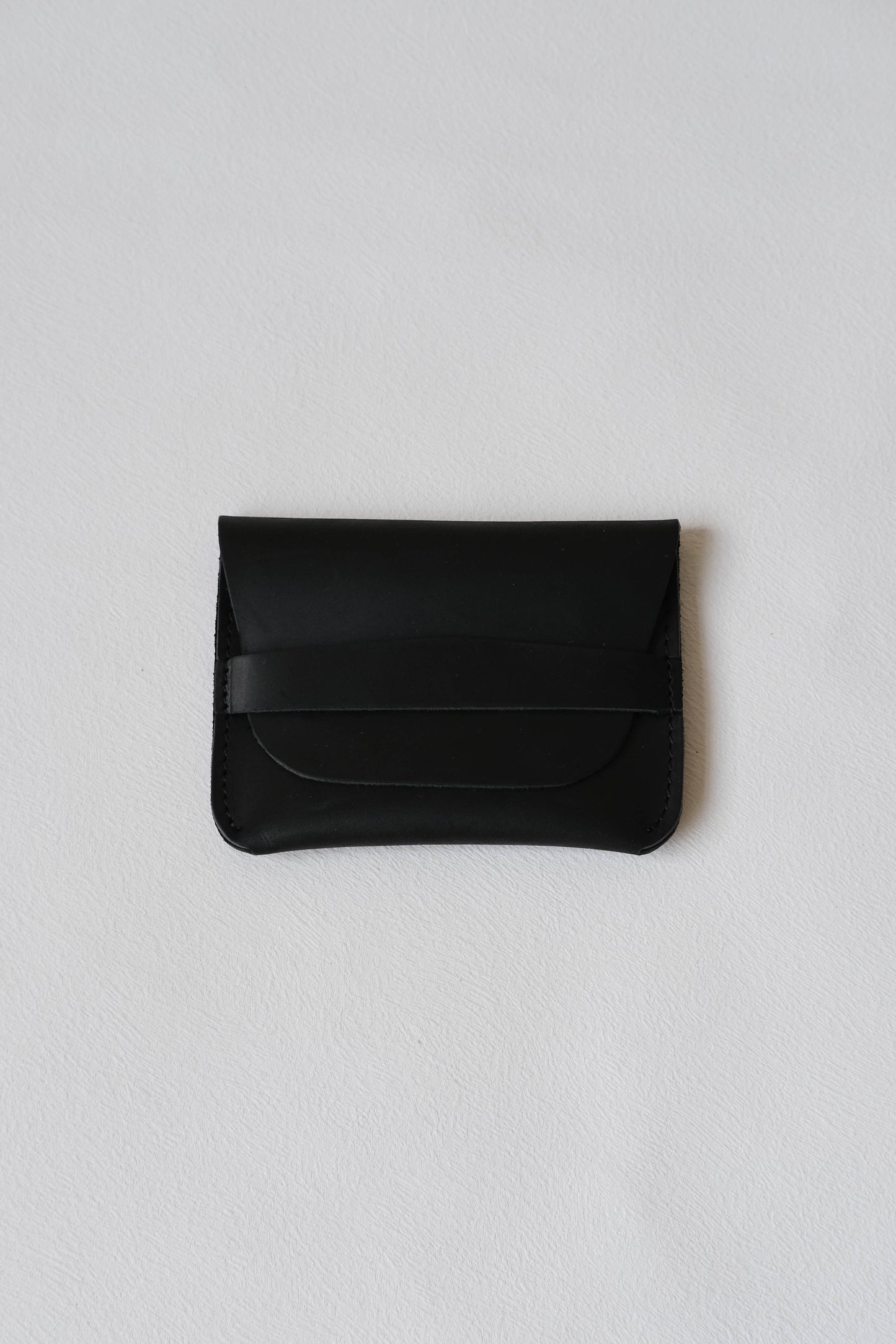 Handmade Genuine Leather Wallet In Classic Black