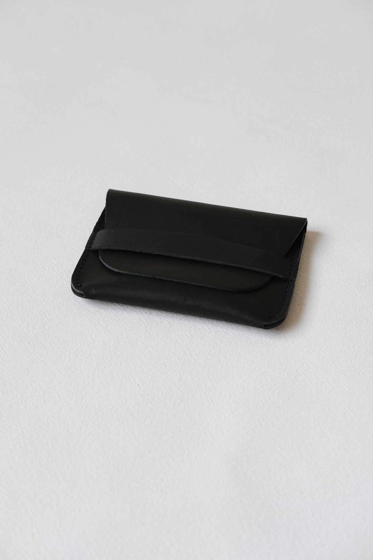 Handmade Genuine Leather Wallet In Classic Black