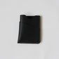 Handmade Cowhide Card Clip In Classic Black