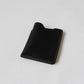 Handmade Cowhide Card Clip In Classic Black