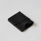 Handmade Cowhide Card Clip In Classic Black